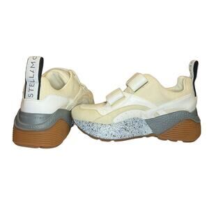 Stella McCartney Eclypse Velcro Strap Sneakers - Cream/White | W US 5 | NWOB ✨